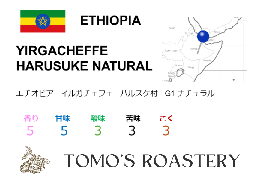 イルガチェフェ ハルスケ ナチュラル / YIRGACHEFFE HARUSUKE NATURAL