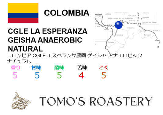 CGLE エスペランサ農園 ゲイシャ アナエロビックナチュラル / CGLE LA ESPERANZA GEISHA ANAEROBIC NATURAL